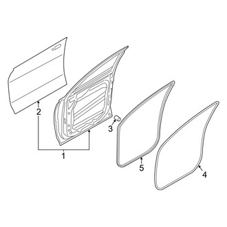 Hyundai OE - Front Door - Door & Components