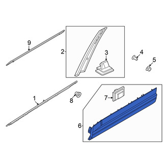 Hyundai OE - Front Left Door Molding