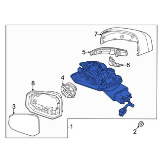 Hyundai OE - Front Left Door Mirror