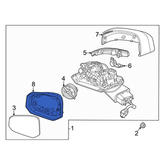 Hyundai OE - Front Right Door Mirror Trim Ring