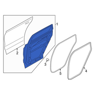 Hyundai OE - Front Left Door Shell