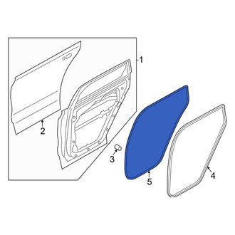 Hyundai OE - Rear Right Outer Door Seal