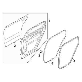 Hyundai OE - Rear Door - Door & Components