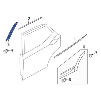 Hyundai OE - Rear Right Door Applique