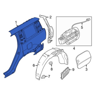 Hyundai OE - Rear Left Outer Quarter Panel