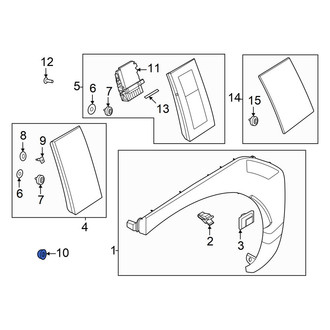 Hyundai OE - Roof Luggage Carrier Side Rail Nut