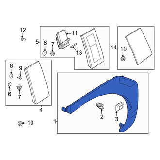 Hyundai OE - Front Left Wheel Arch Molding