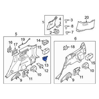 Hyundai OE - Rear Right Forward 12 Volt Accessory Power Outlet