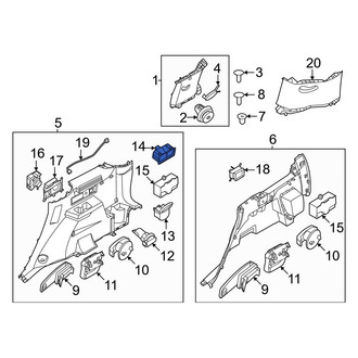 Hyundai OE - Front Left Power Seat Switch
