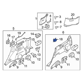 Hyundai OE - Rear Left Dashboard Air Vent