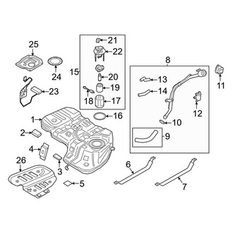 Hyundai OE - Fuel System Components