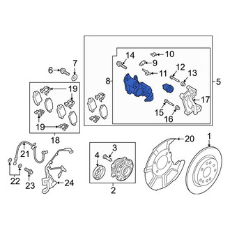 Hyundai OE - Rear Left Disc Brake Caliper