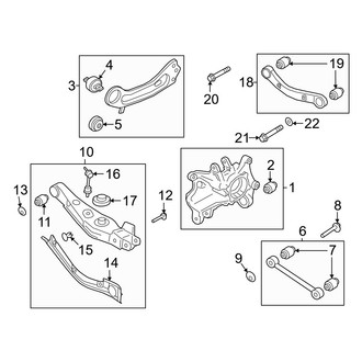 Hyundai OE - Rear Suspension - Suspension Components (FWD)