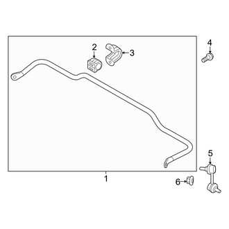 Hyundai OE - Rear Suspension - Stabilizer Bar & Components (FWD)