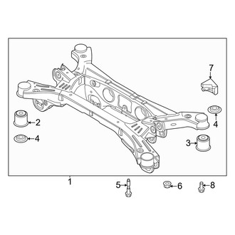 Hyundai OE - Rear Suspension - Suspension Mounting (FWD)