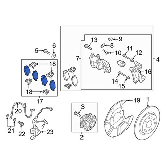 Hyundai OE - Rear Disc Brake Pad Set