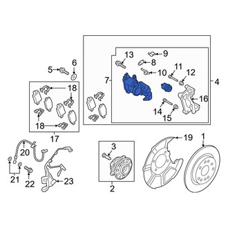 Hyundai OE - Rear Left Disc Brake Caliper