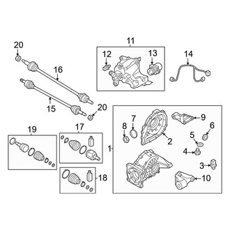 Hyundai OE - Rear Suspension - Axle & Differential (AWD)