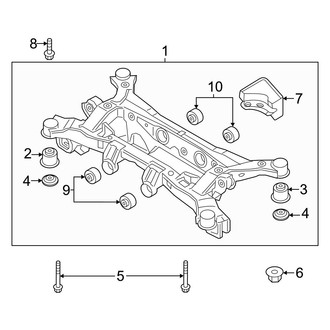 Hyundai OE - Rear Suspension - Suspension Mounting (AWD)