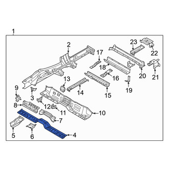 Hyundai OE - Rear Center Frame Side Member Crossmember