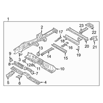 Hyundai OE - Rear Body & Floor - Rails & Components