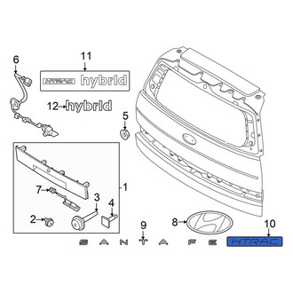 Hyundai OE - Rear Hatch Emblem