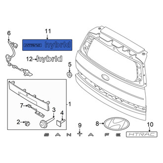 Hyundai OE - Rear Hatch Emblem