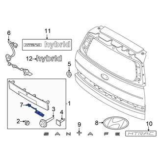 Hyundai OE - Rear Liftgate Latch Handle