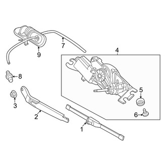 Hyundai OE - Lift Gate - Wiper & Washer Components (Calligraphy / Hybrid Calligraphy / Hybrid Limited / Hybrid SE / Hybrid SEL / Limited / SE / SEL / XRT)