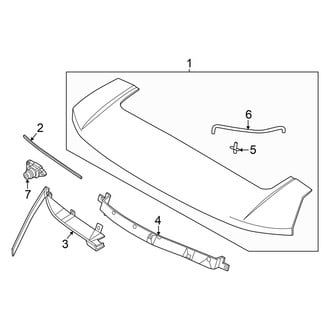 Hyundai OE - Lift Gate - Spoiler