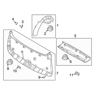 Hyundai OE - Lift Gate - Interior Trim