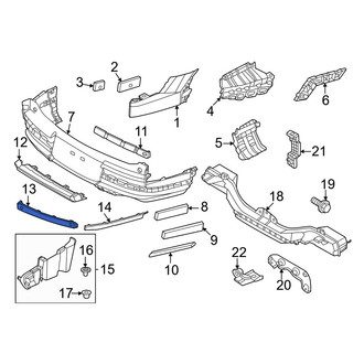 Hyundai OE - Front Left Lower Bumper Trim