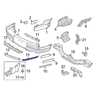 Hyundai OE - Rear Left Inner Bumper Trim