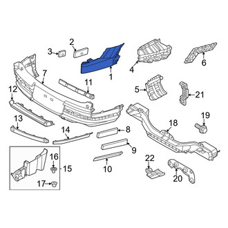 Hyundai OE - Rear Left Upper Bumper Cover
