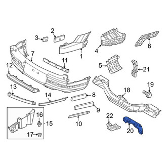 Hyundai OE - Rear Left Bumper Cover Stay