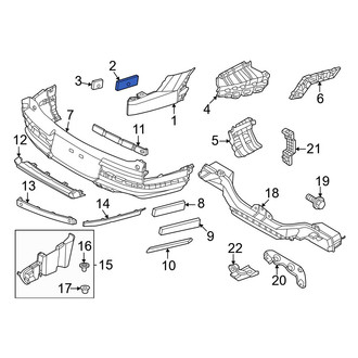 Hyundai OE - Upper Bumper Cover Insulator