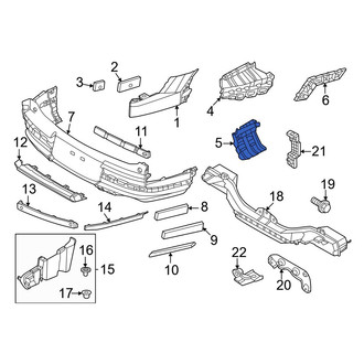 Hyundai OE - Rear Left Inner Bumper Cover Bracket