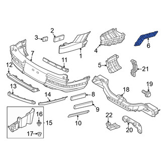 Hyundai OE - Rear Left Outer Bumper Cover Bracket