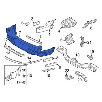 Hyundai OE - Rear Right Upper Bumper Cover