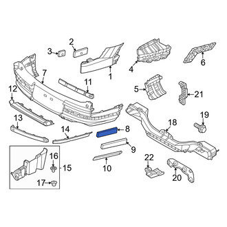 Hyundai OE - Lower Bumper Cover Insulator