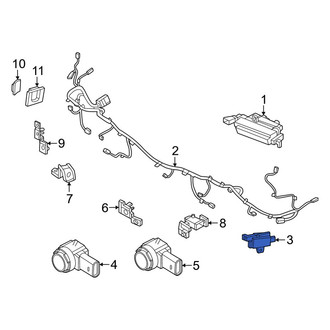 Hyundai OE - Rear Right Blind Spot Detection System Warning Sensor
