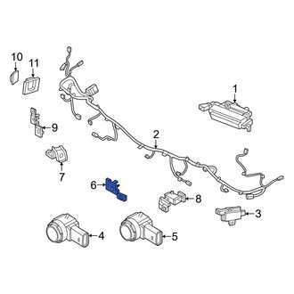 Hyundai OE - Rear Right Inner Parking Aid Sensor Housing