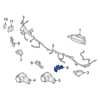 Hyundai OE - Rear Right Outer Parking Aid Sensor Housing