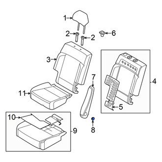 Hyundai OE - Left Seat Armrest Cap