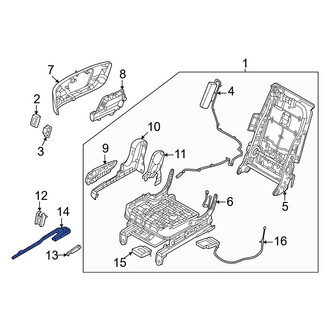 Hyundai OE - Center Right Outer Seat Track Cover