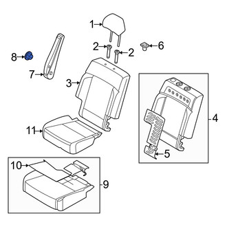 Hyundai OE - Left Seat Armrest Cap