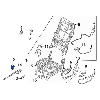 Hyundai OE - Seat Track Cover