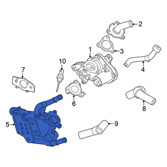Hyundai OE - Exhaust Gas Recirculation (EGR) Cooler
