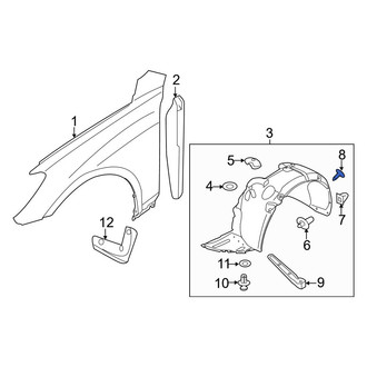 Hyundai OE - Quarter Panel Splash Shield Nut