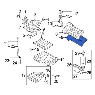 Hyundai OE - Right Engine Valve Cover Gasket